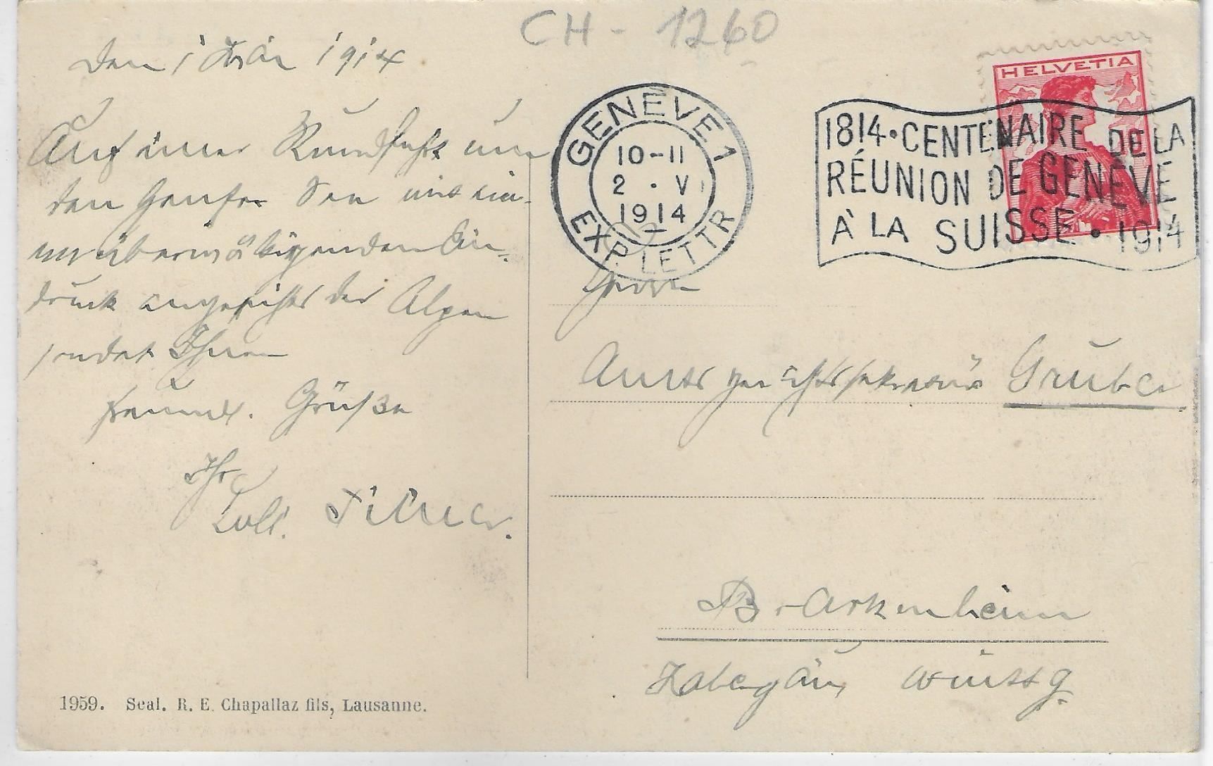 Cartoline postali: Nyon - Vue generale - Dampfschiff Geneve – Usato da Ettingen venduto da Kartenplanet 1