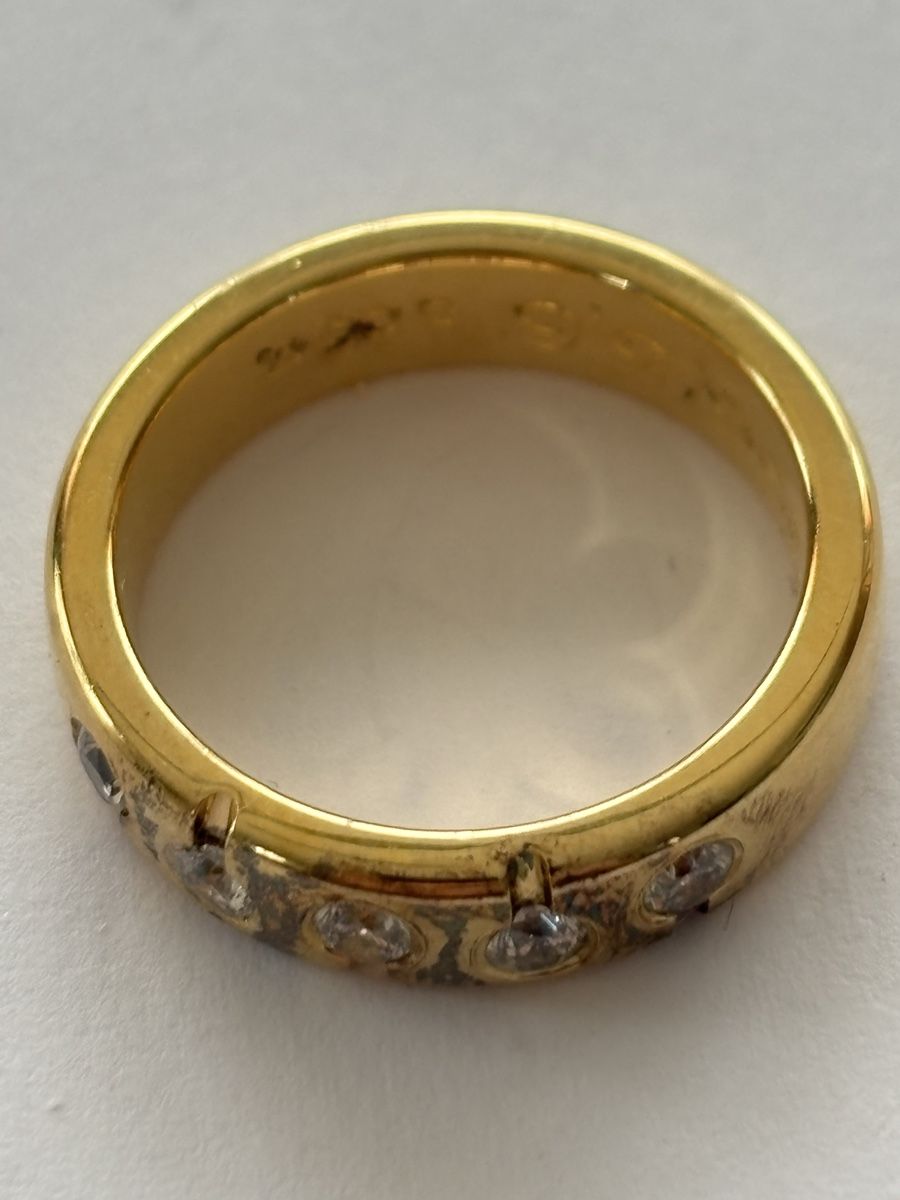 Anelli: Ring Silber 925 vergoldet – Usato da Langnau am Albis venduto da flusspflege 4
