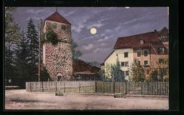 Zofingen, Pulverturm bei Vollmond, Ortsp