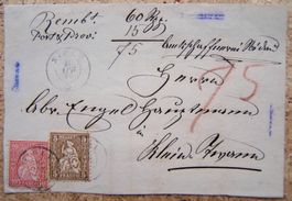 BRIEFAUSSCHNITT 1868