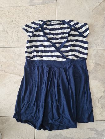 Bebefield Still-Shirt Gr. 40, blau-weiss gestreift