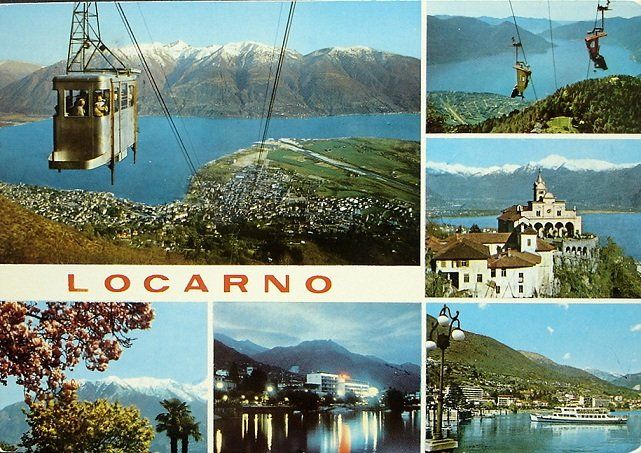 Cartoline postali: LOCARNO Luftseilbahn Sesselbahn – Usato da Jona venduto da philajona