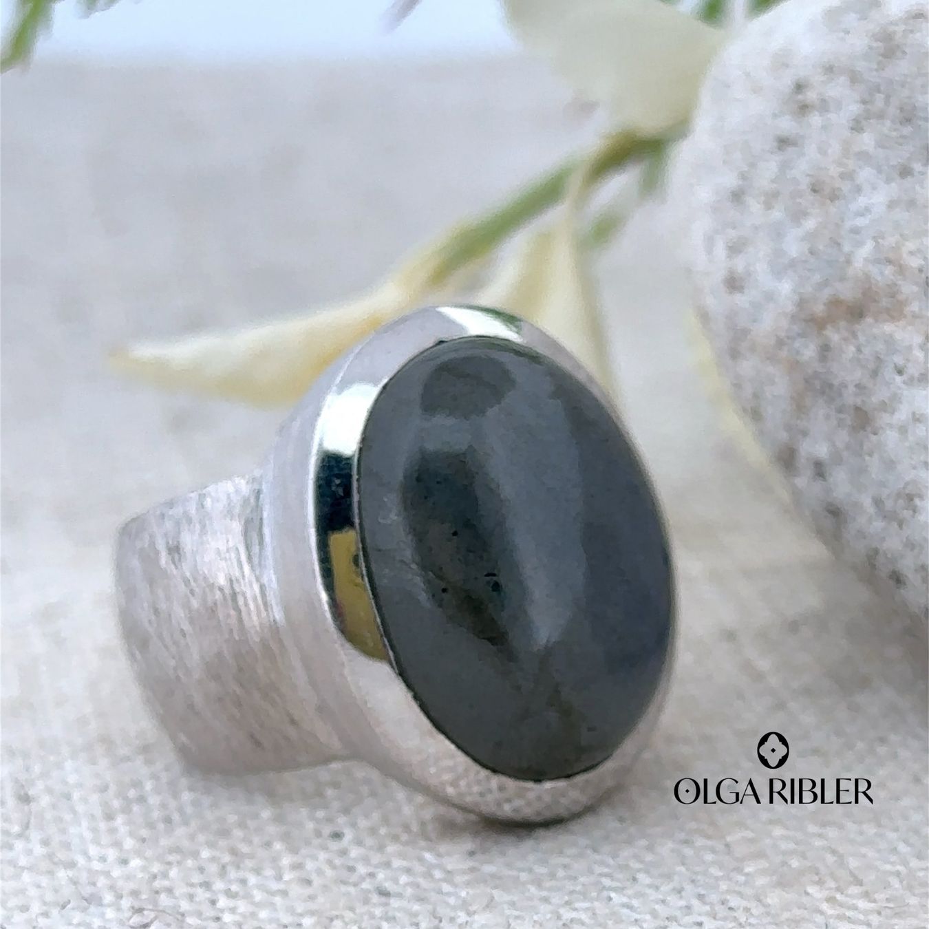 Olga Ribler Anelli: Statement Silber Ring 925 - Labradorite - Grösse 53 – Nuovo (secondo la descrizione) da Luzern venduto da Schmuckoutlet 4