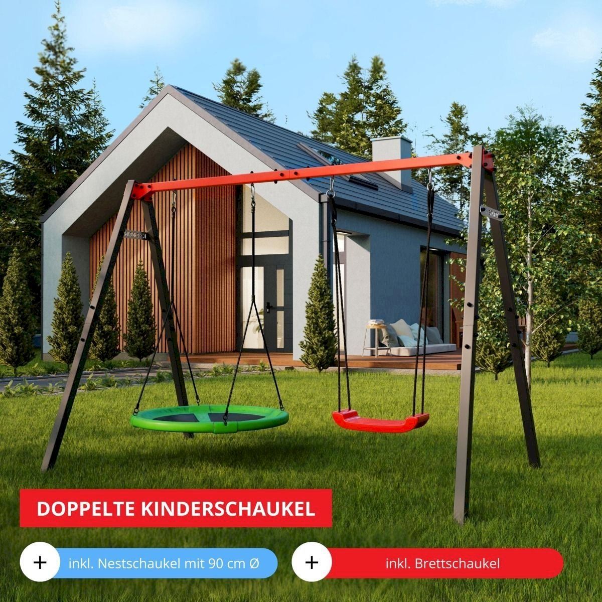 Handwerk & Garten: K-Sport Brettschaukel + Nestschaukel – Neu und originalverpackt aus Bottighofen von zaap 3