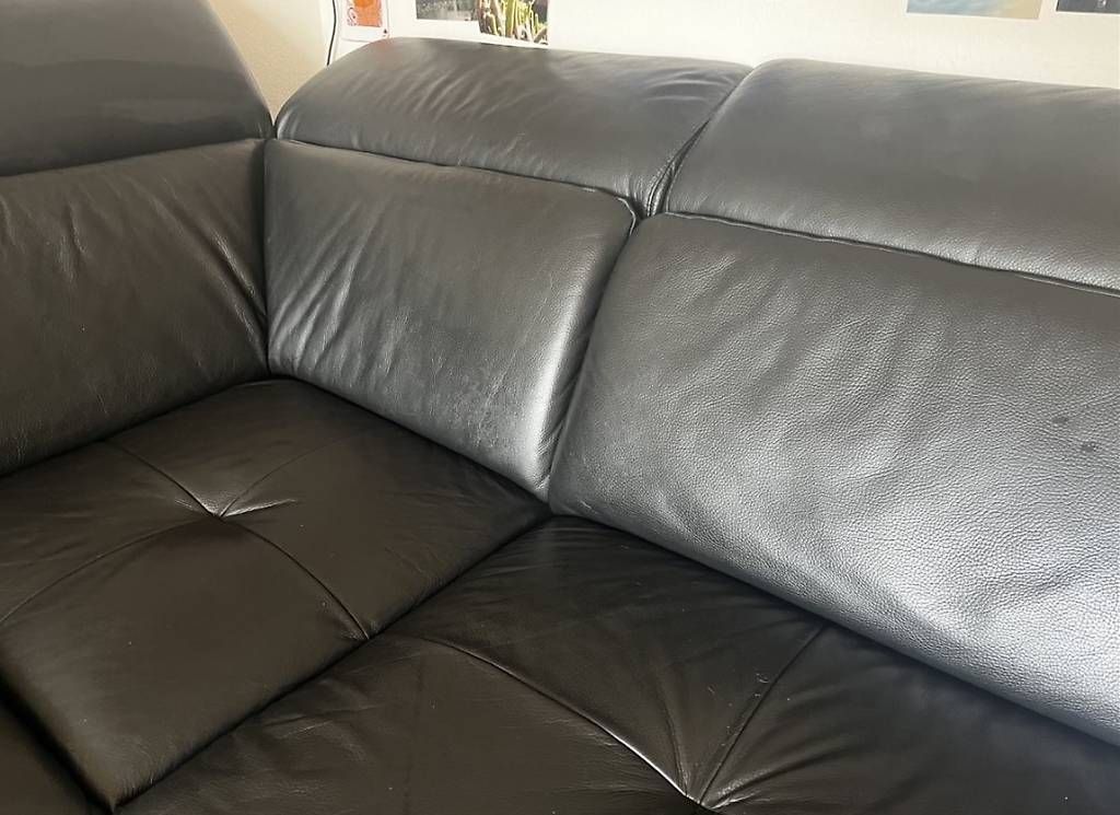 Divani: Modernes Leder-Ecksofa mit verstellbaren Kopfstützen – Usato da Neuenhof venduto da Dorka.mako 2