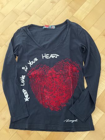 Desigual Langarmshirt Gr M schwarz