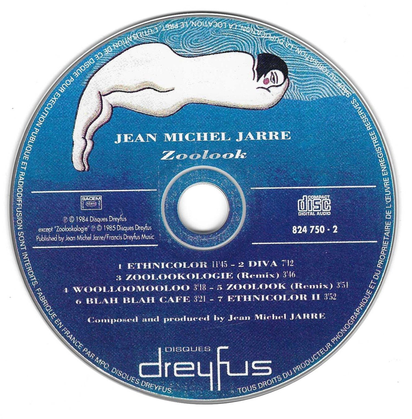 CD: JEAN - MICHEL JARRA  -  ZOOLOOK – Usato da Bex venduto da Giorgiob 2