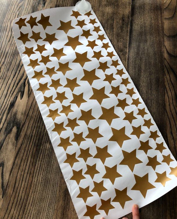 Goldfarbene Sterne Kleber Sticker für Möbel Deko Wandtattoo (Neu und ...