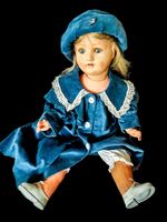 Gustav Wohlleben G.W. antike Puppe poupée ancienne 64 cm