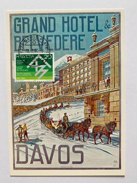 Plakat Für Grand Hotel Belvédère Davos 1905 Repro Kaufen Auf Ricardo