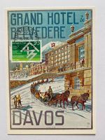 Plakat für Grand Hotel Belvédère Davos 1905 (Repro.)