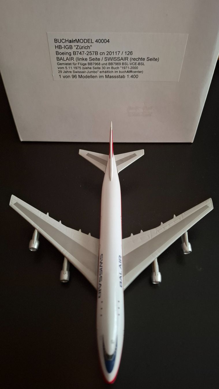 Swissair Kit di modellismo & Modellini statici: B747-200 SWISSAIR / BALAIR – Nuovo e nell'imballaggio originale da Morges venduto da iljamuromez 3