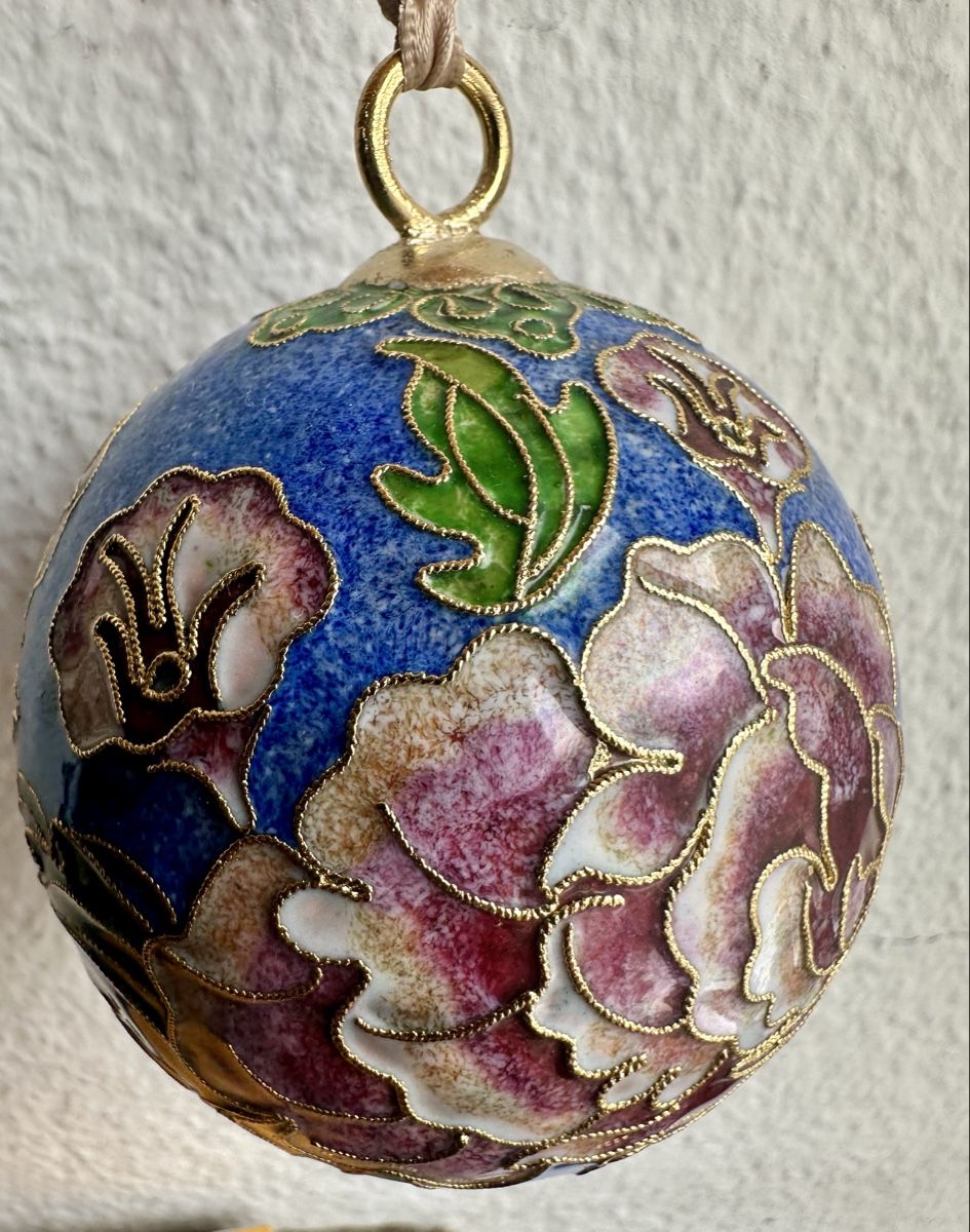 Alle Dekorationen: hübsche Cloisonné-Emaille  „Blaues Blumenmuster✨ – Gebraucht aus Zürich von c_d_r 2