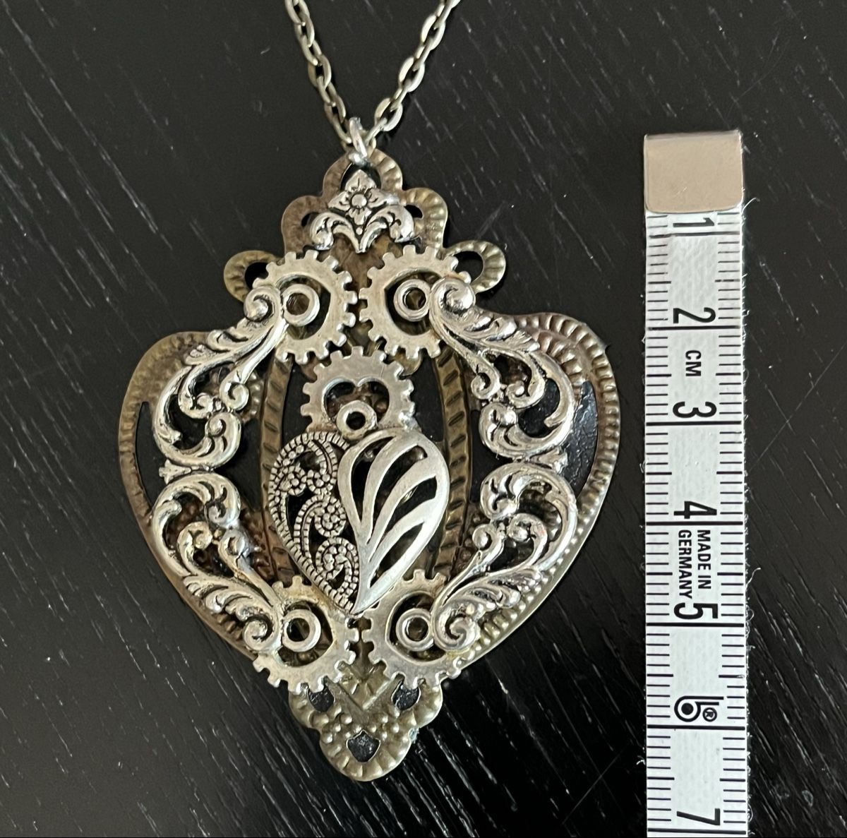 Catenine: Kette im Steampunk Stil / Unikat / Herz – Nuovo (secondo la descrizione) da Biel/Bienne venduto da LadyDita 3
