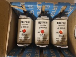 Sicherungen Set2 NH00 80A 3 Stück