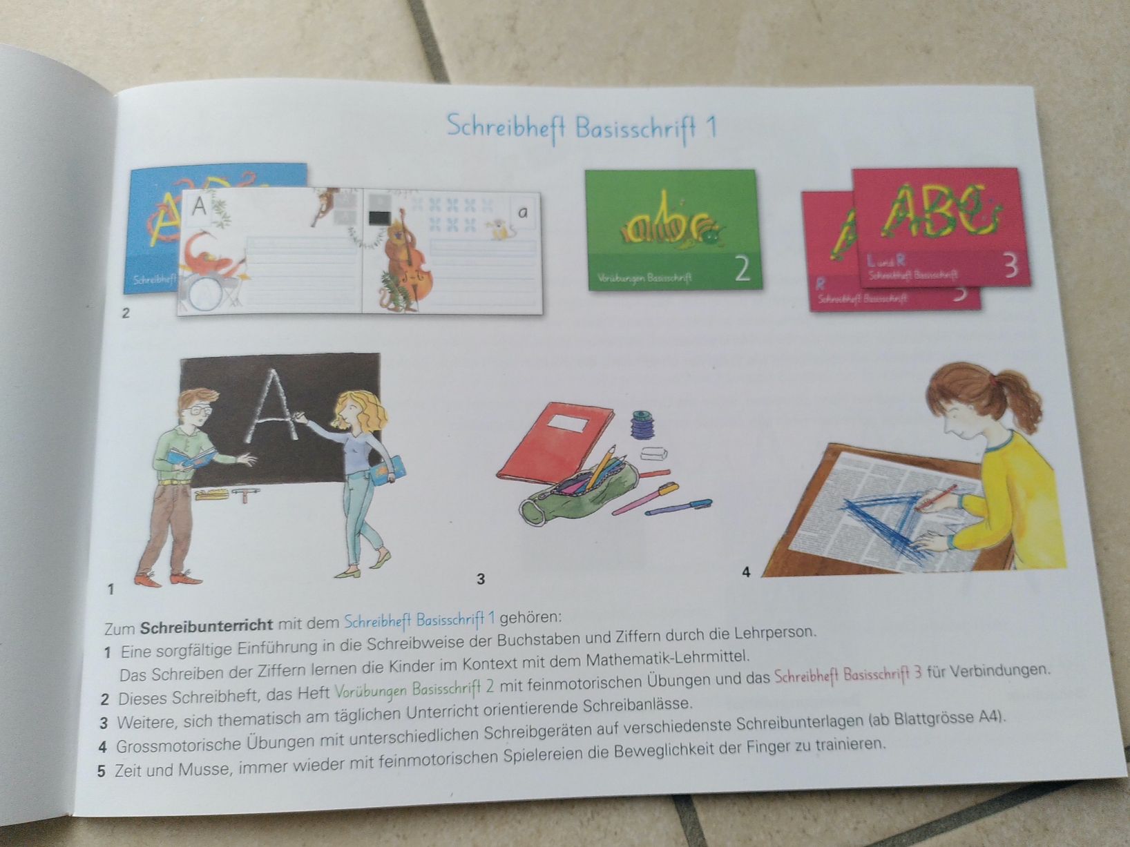 Libri: SCHREIBHEFT BASISSCHRIFT 1 – Nuovo (secondo la descrizione) da Brugg AG venduto da olamim 2