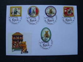 2002 Nr. 1054-1058 auf Brief mit Stempel SIGRISWIL