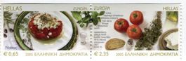 Briefmarken "Gastronomie". Griechenland
