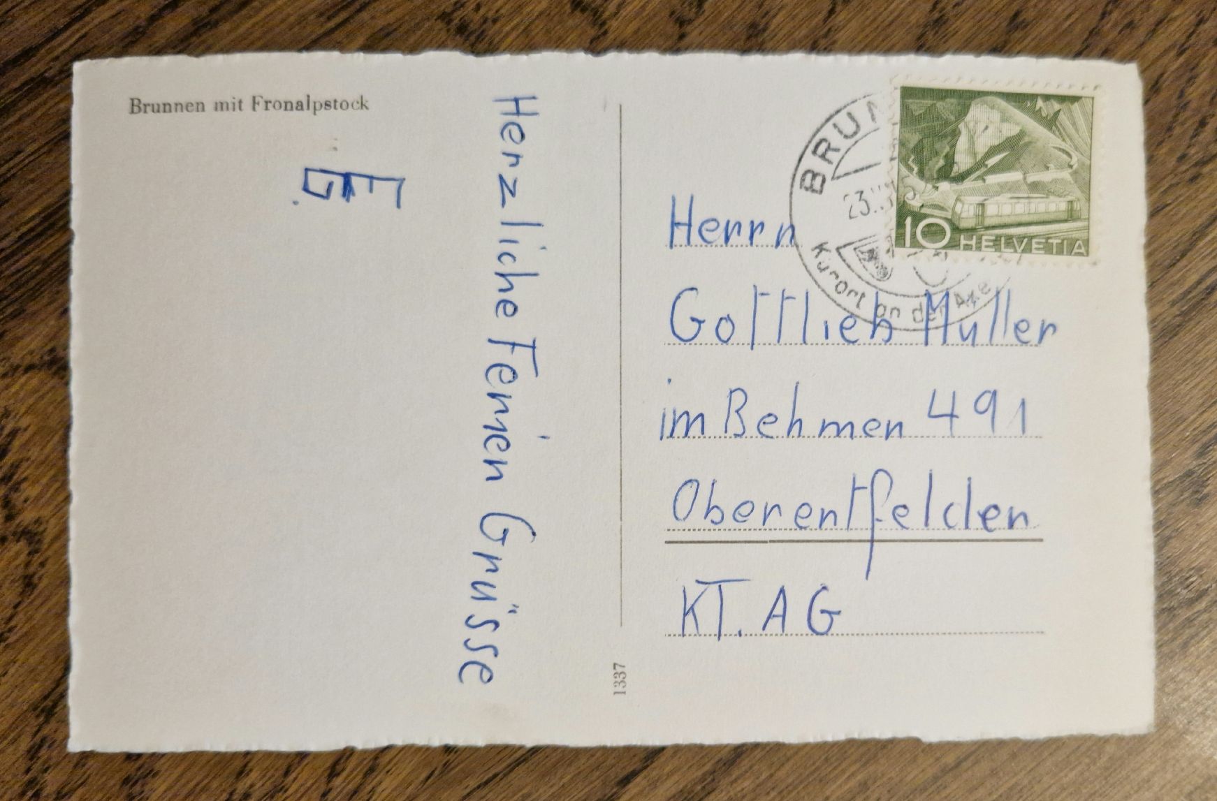 Cartes postales: Brunnen 1952 – D'occasion à Ebikon par Donar50 1