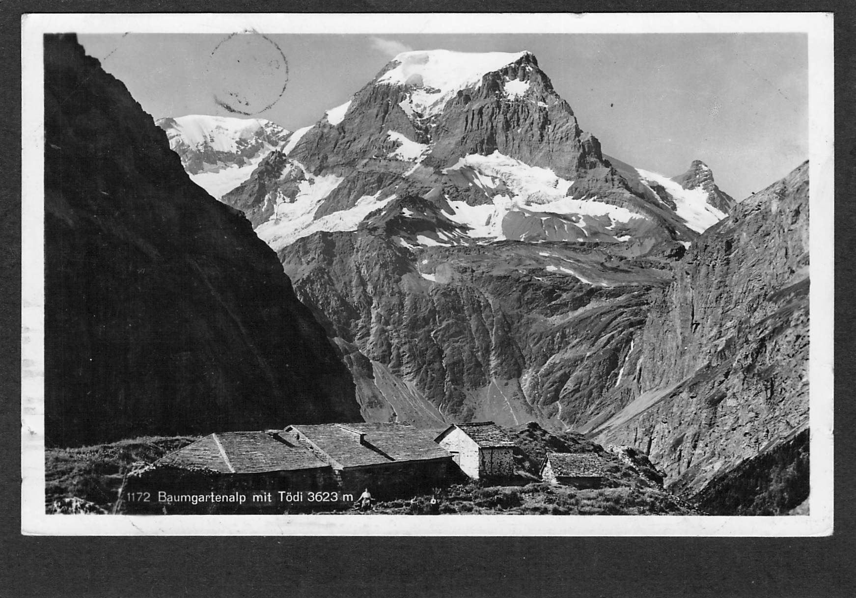 Ansichtskarten: AK. GL , Baumgartenalp m. Tödi , 1930 – Gebraucht aus Reichenburg von ibiza18