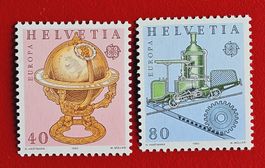 EUROPA CEPT 698 699 DAMPFBAHN VITZNAU RIGI 1983** POSTFRISCH