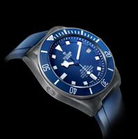 TUDOR Pelagos Uhr mit mattblauer Keramikscheibe und Titanarm