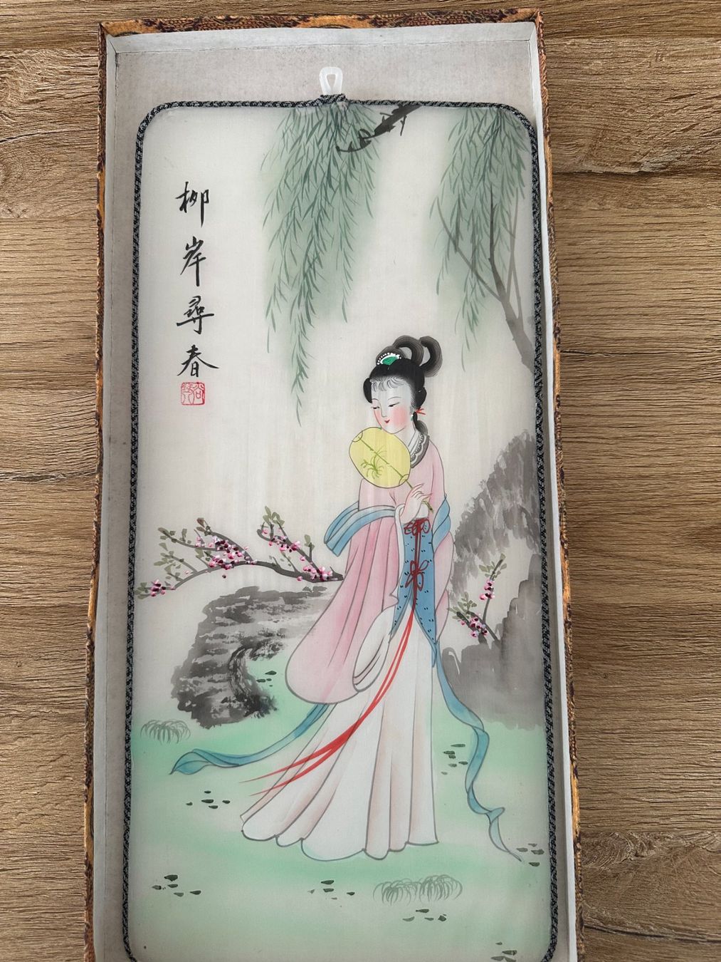 Tutte le decorazioni: Tableau Chinois Peint à la Main - Décoration Unique! – Usato da Lausanne venduto da gio_vintage17 3