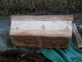 2 schöne neutrale Blumenkistli Terracotta