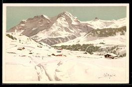 Carlo Pellegrini: Winterlandschaft in de