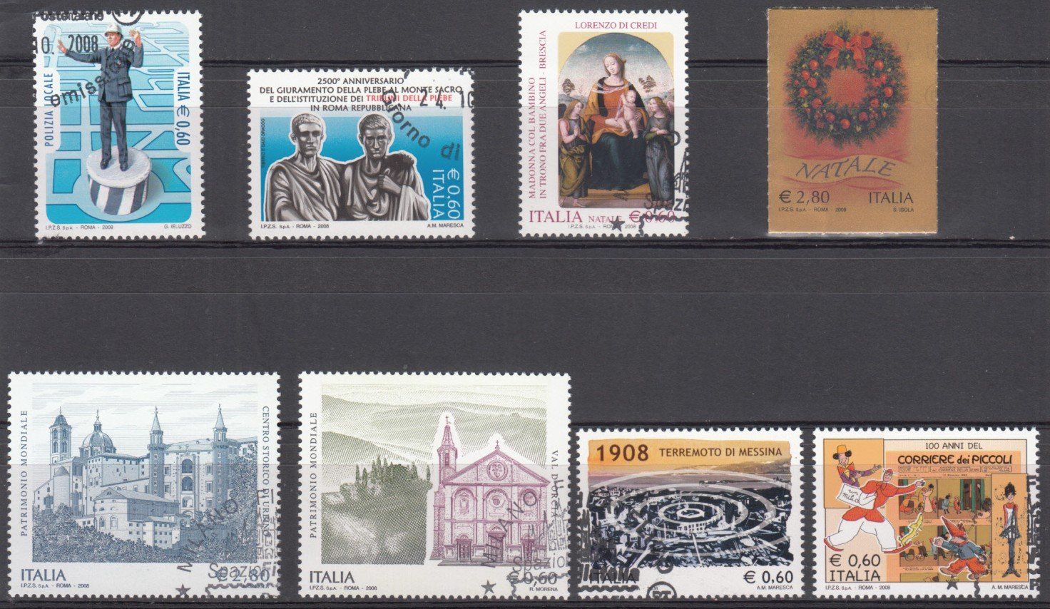 Tutti i francobolli: Italien 2008 mit ET – Usato da Bürglen TG venduto da StampGraf 5