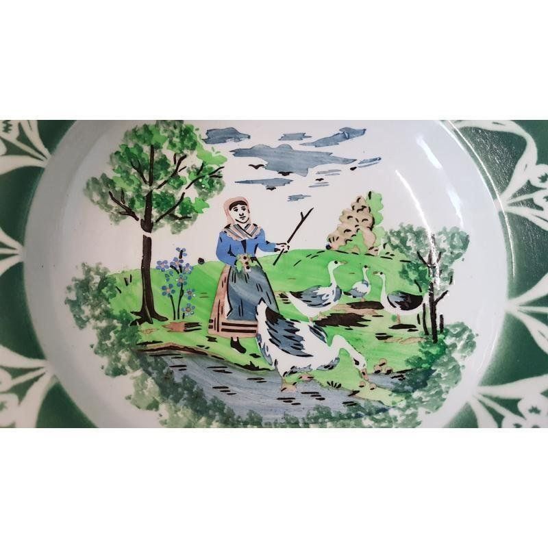 Piatti: Wandteller Jugendstil Landschaft – Usato da Kaltbrunn venduto da Condor2 3