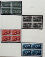 LOT 4 ER BLOCKS BRIEFMARKEN SCHWEIZ NEU 1947