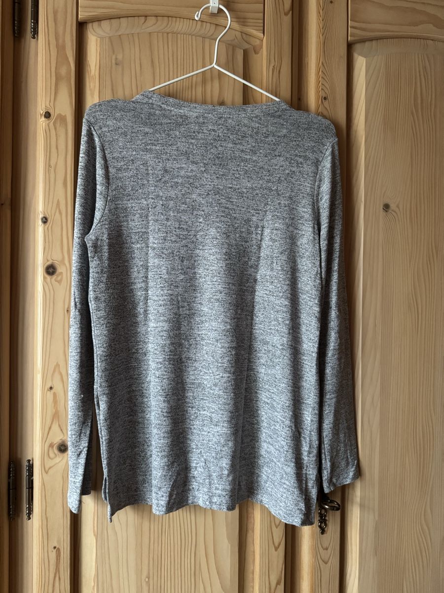 Pullover & Sweatshirts: Longsleeve Grau Melange – Gebraucht aus Hergiswil NW von kaufe_bei_kaufmann 2