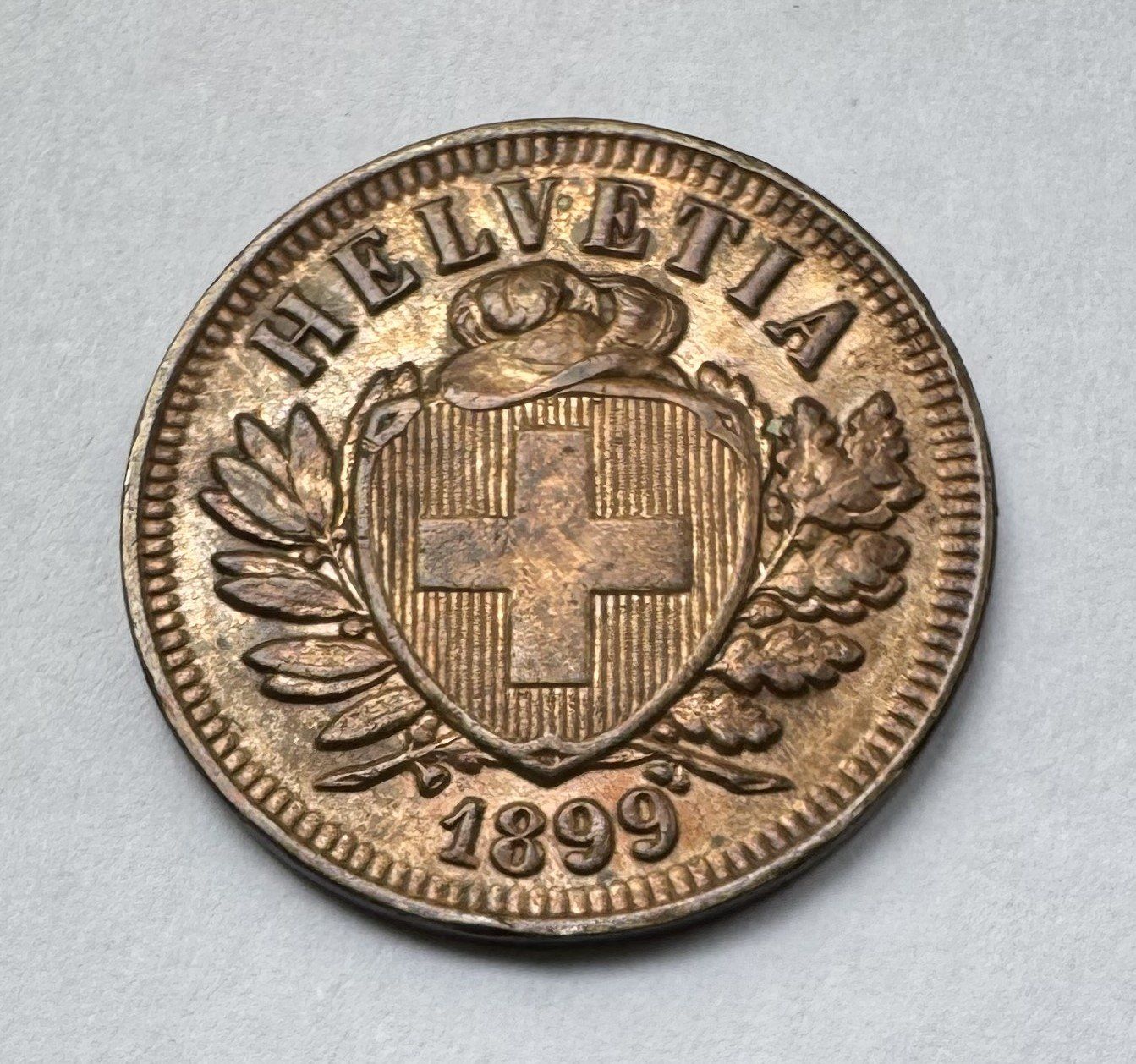 Tutti le monete: 1899 2 Rappen -unz – Usato da Kirchberg SG venduto da Helveticus00