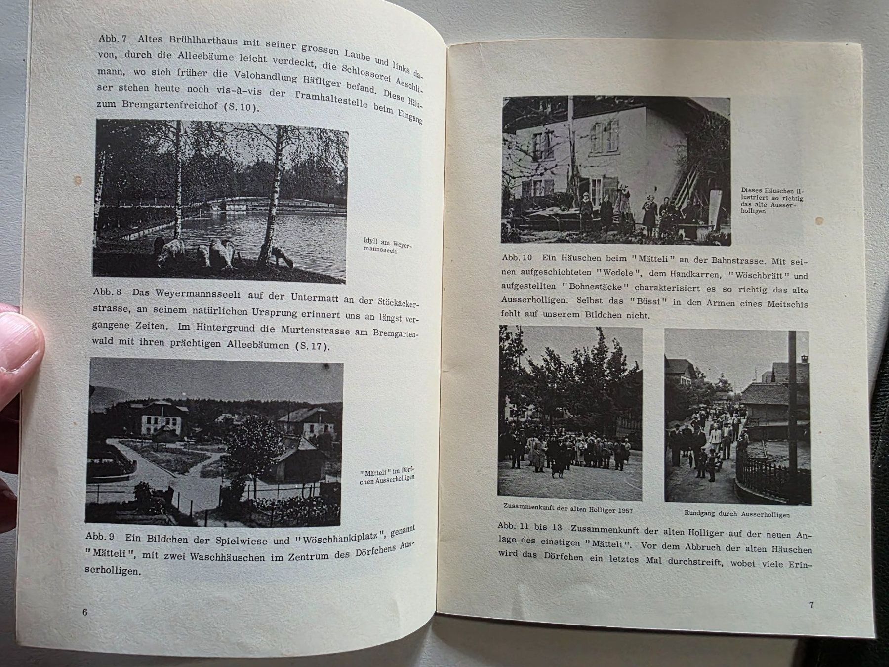 Bücher: Holligen einst und jetzt - Bern-Holligen 1963 – Gebraucht aus Walterswil BE von Lonitti 2
