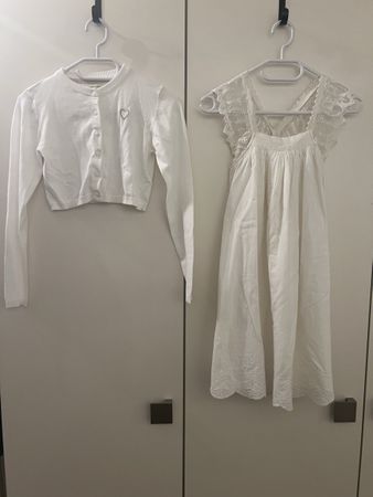 Mädchenkleid mit Jäggli Gr. 140