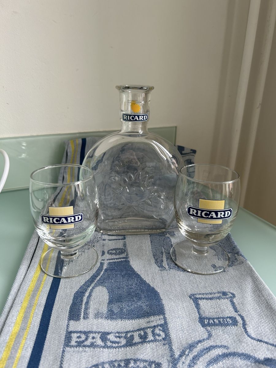Ricard Bicchieri: Pastis Ricard Servierset 6x Gläser – Usato da Horgen venduto da Spy_b68c