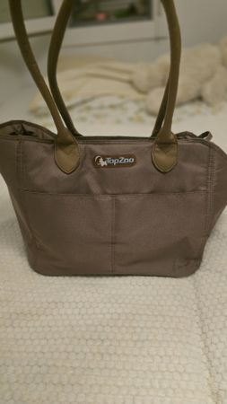TOPZOO Bag Taupe Shoulder Bag Good Condition