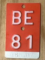 BE 81 - VELONUMMER - FAHRRADSCHILD - PLAQUE DE VELO - BE 81