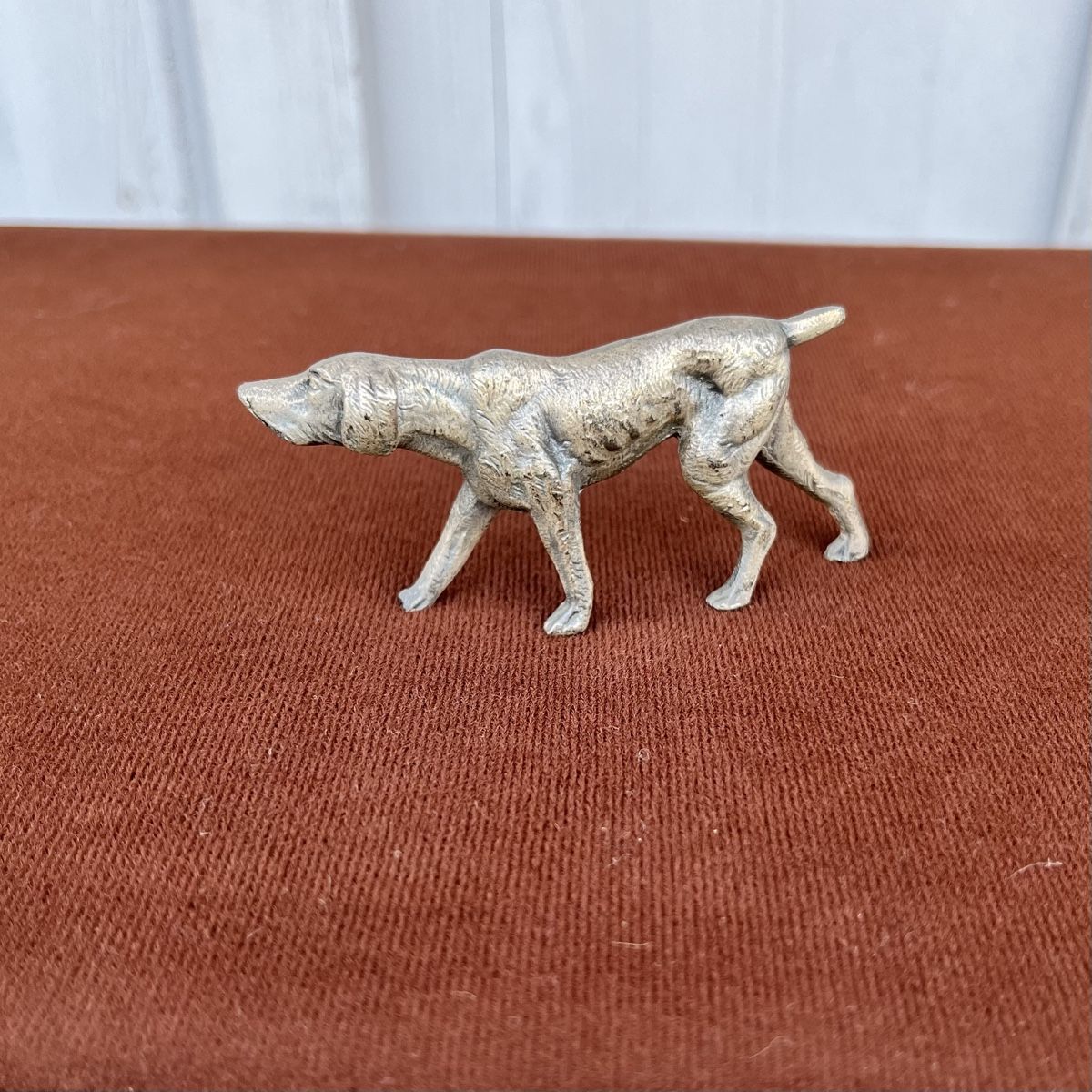 Statuette: Vintage Hunde-Figur aus Metall – Usato da Winterthur venduto da avelotte 2