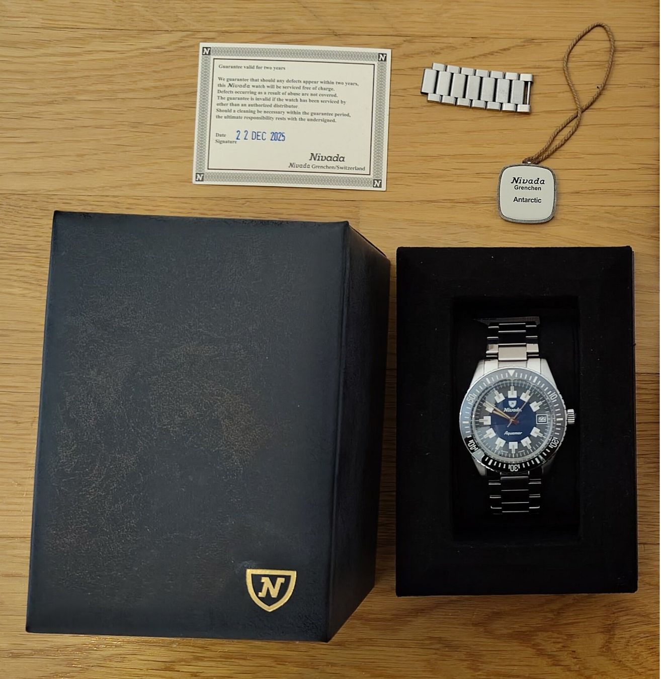 Nivada Orologi: Nivada Grenchen Aquamar Vintage – Usato da Le Grand-Saconnex venduto da retrogamecollector 1