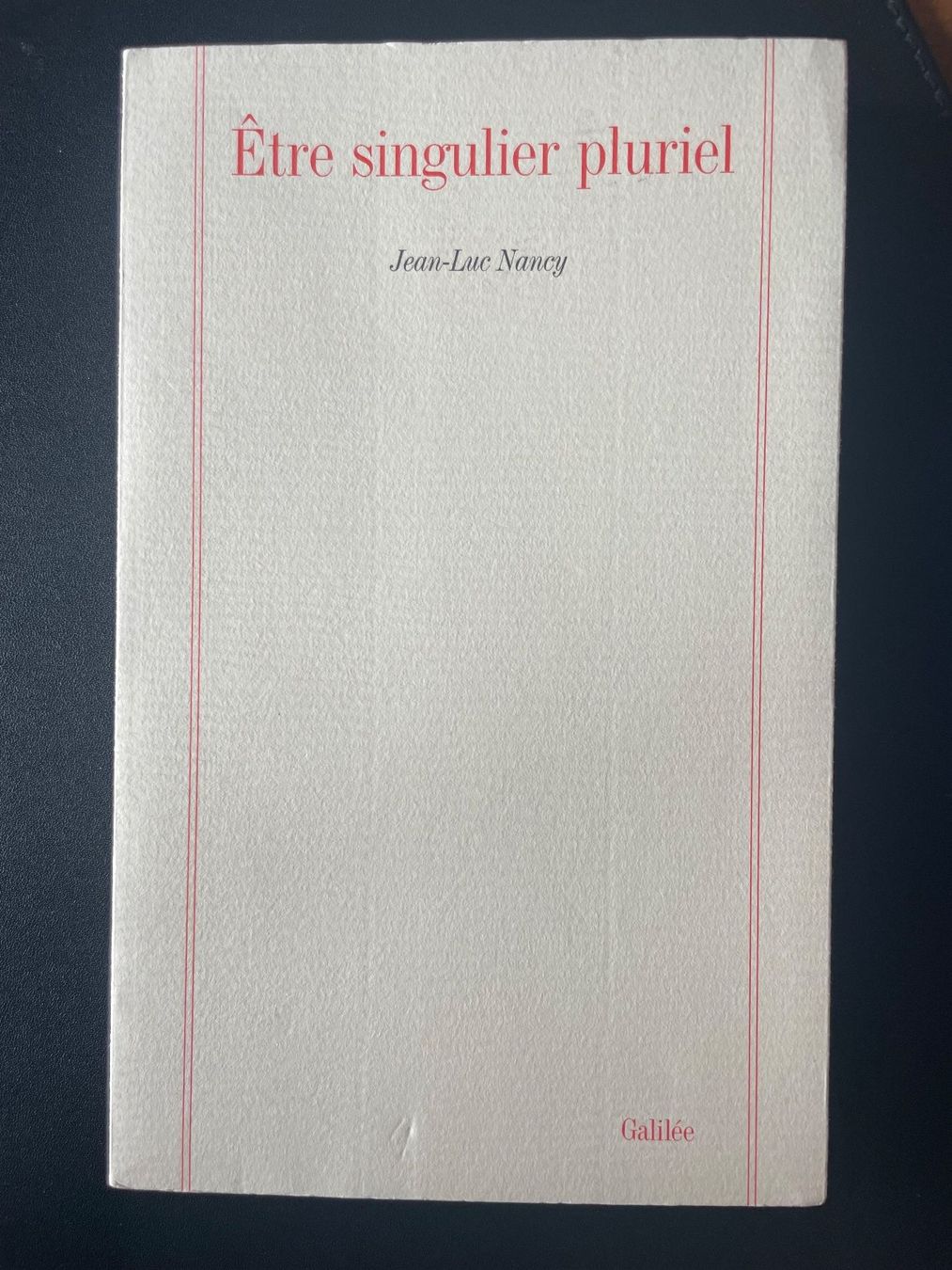 Libri: Être singulier pluriel – Usato da Zürich venduto da bri_pt8h