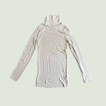 cos merino wool high-neck top - size s