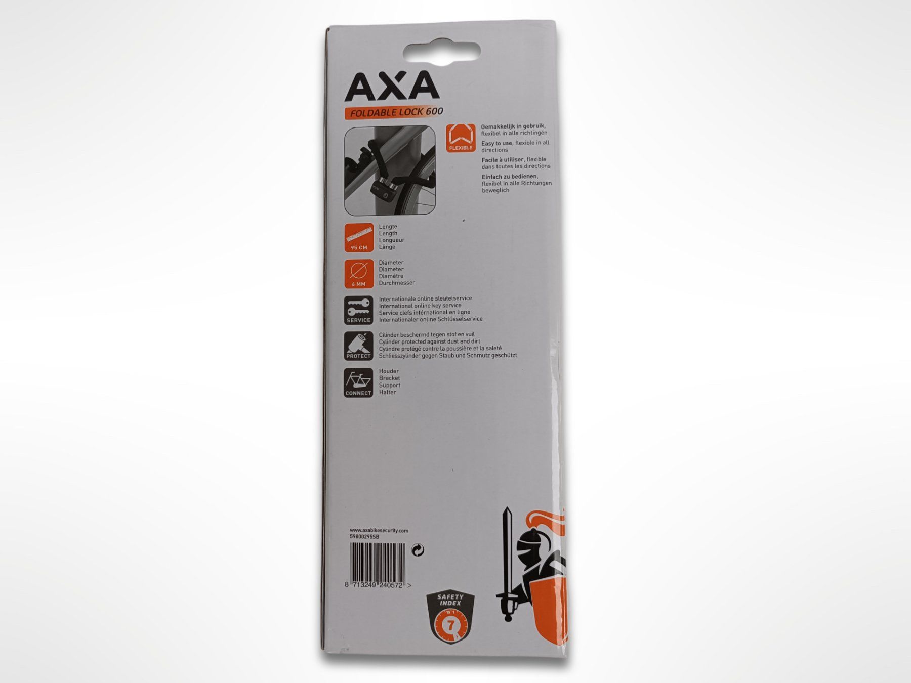 Axa Lucchetti: AXA Faltschloss Foldable Lock 600 – Nuovo (secondo la descrizione) da Suhr venduto da Restwert_Suhr 8