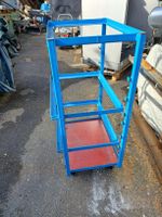 Blauer Werkstattwagen, Beistellwagen, Atelierwagen, ev.Lista