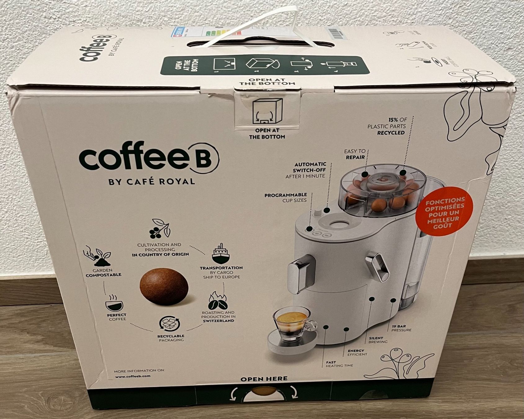 Coffee B Macchine per caffè & Macchine per espresso: CoffeeB Globe Kaffeemaschine inkl. Kapseln-Set – Nuovo e nell'imballaggio originale da Hochdorf venduto da spyciperci