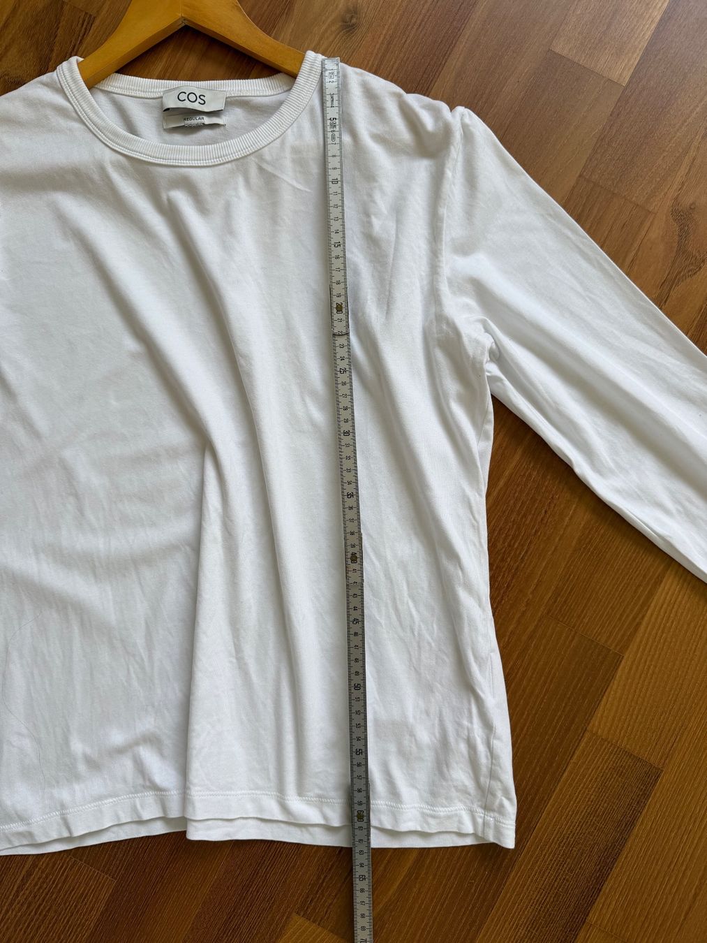Cos T-shirt: Langarmshirt COS weiss Baumwolle – Usato da Buchs SG venduto da VintageHomeCH 4