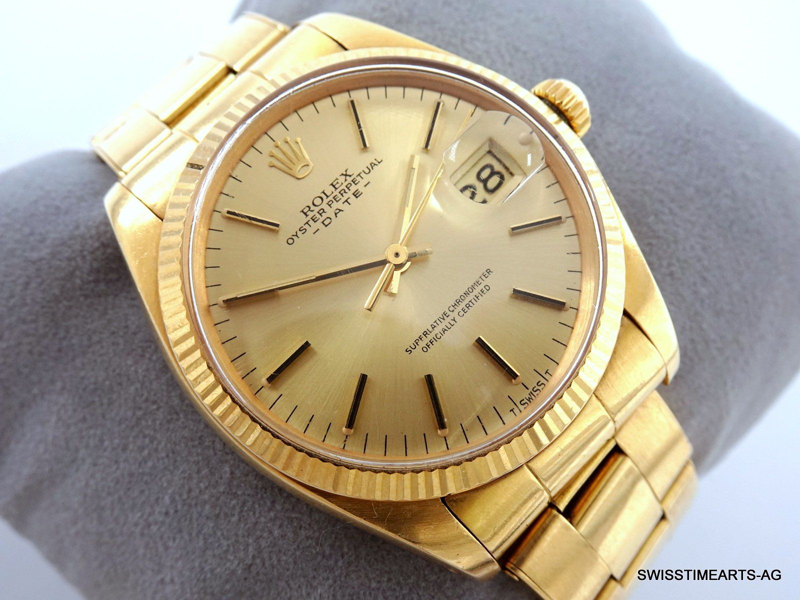 Rolex Orologi: ROLEX OP DATE CHRONOMETER VINTAGE 1978 REF. 1503 AUTO. 34MM – Usato da Zürich venduto da SWISSTIMEARTS-AG