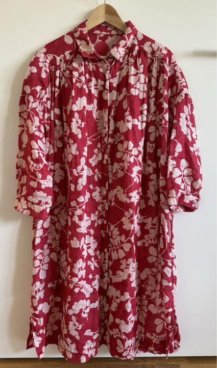 Chemisier à Fleurs Rouge LC Lauren Conrad - Taille 3X (Plus Size) - Manches Longues - Neuf Avec Étiquette