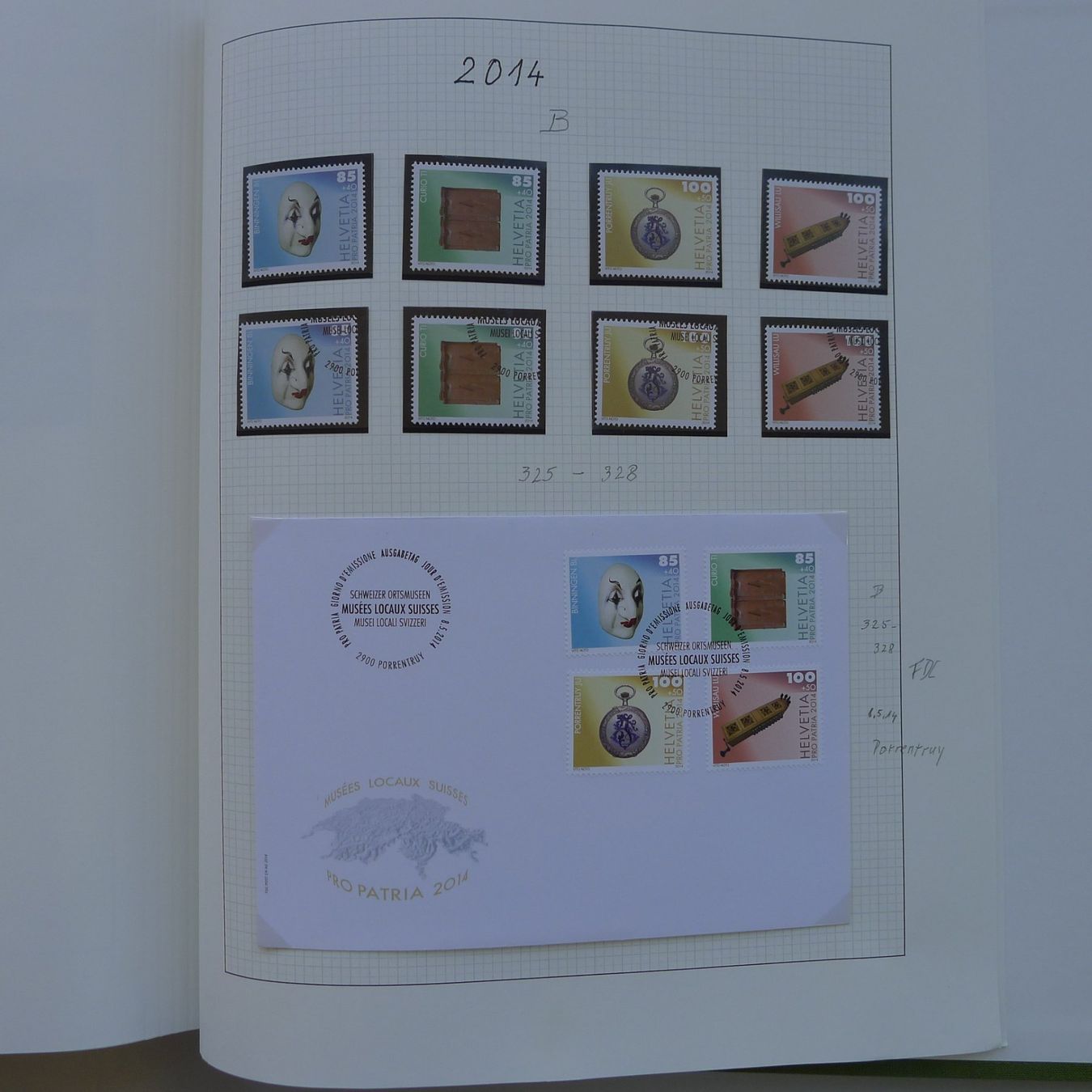 Tutti i francobolli: 1938-2015, grosse Sammlung Pro Patria in 2 Alben. – Usato da Sursee venduto da Luzernerraute 8
